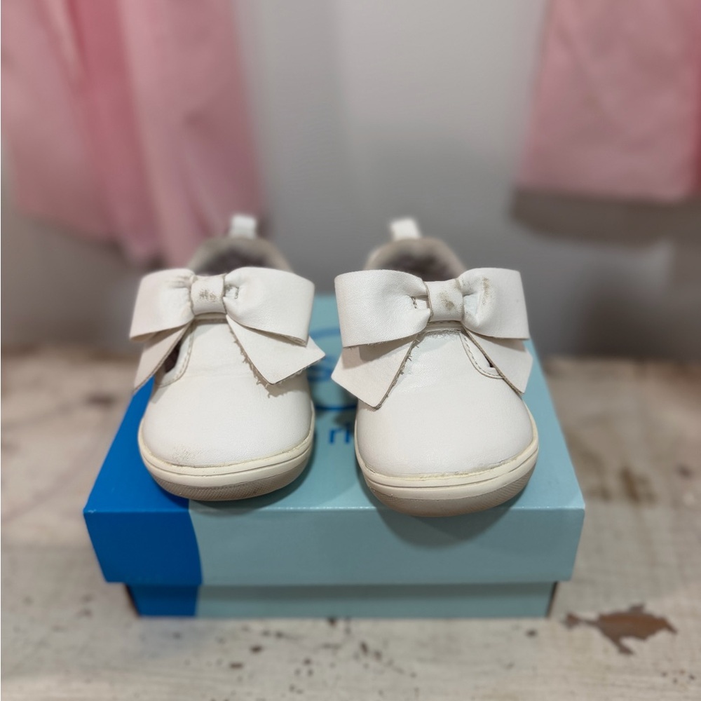 Stride Rite White Kamila Toddler Shoes